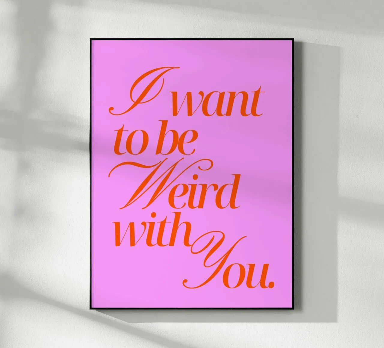I want to be weird with you plexiglass da Ohkimiko