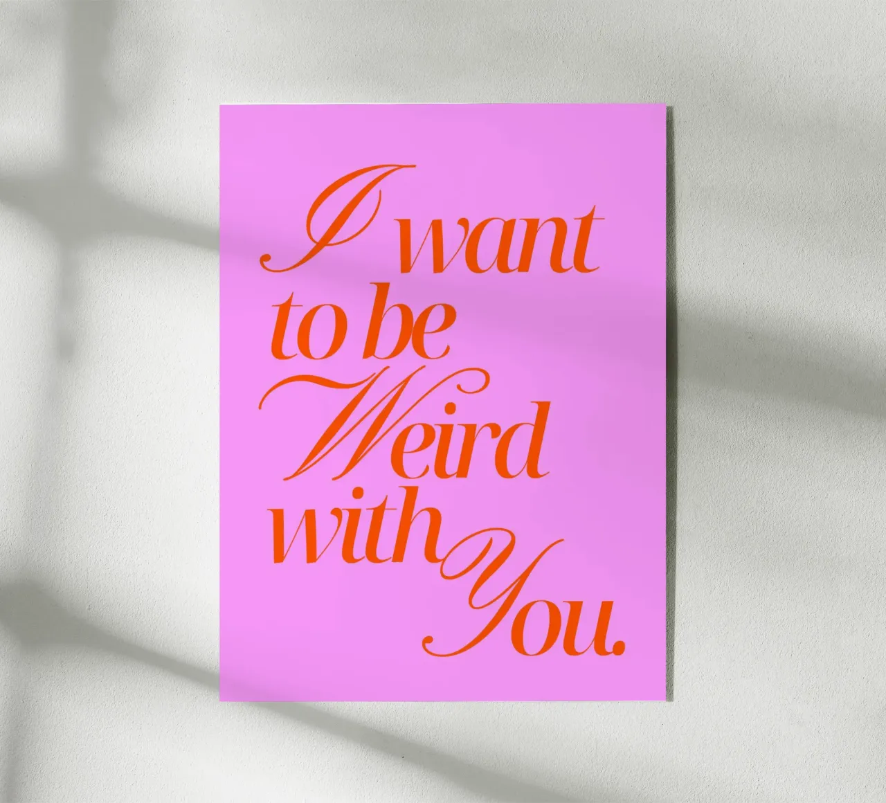 I want to be weird with you plexiglass da Ohkimiko