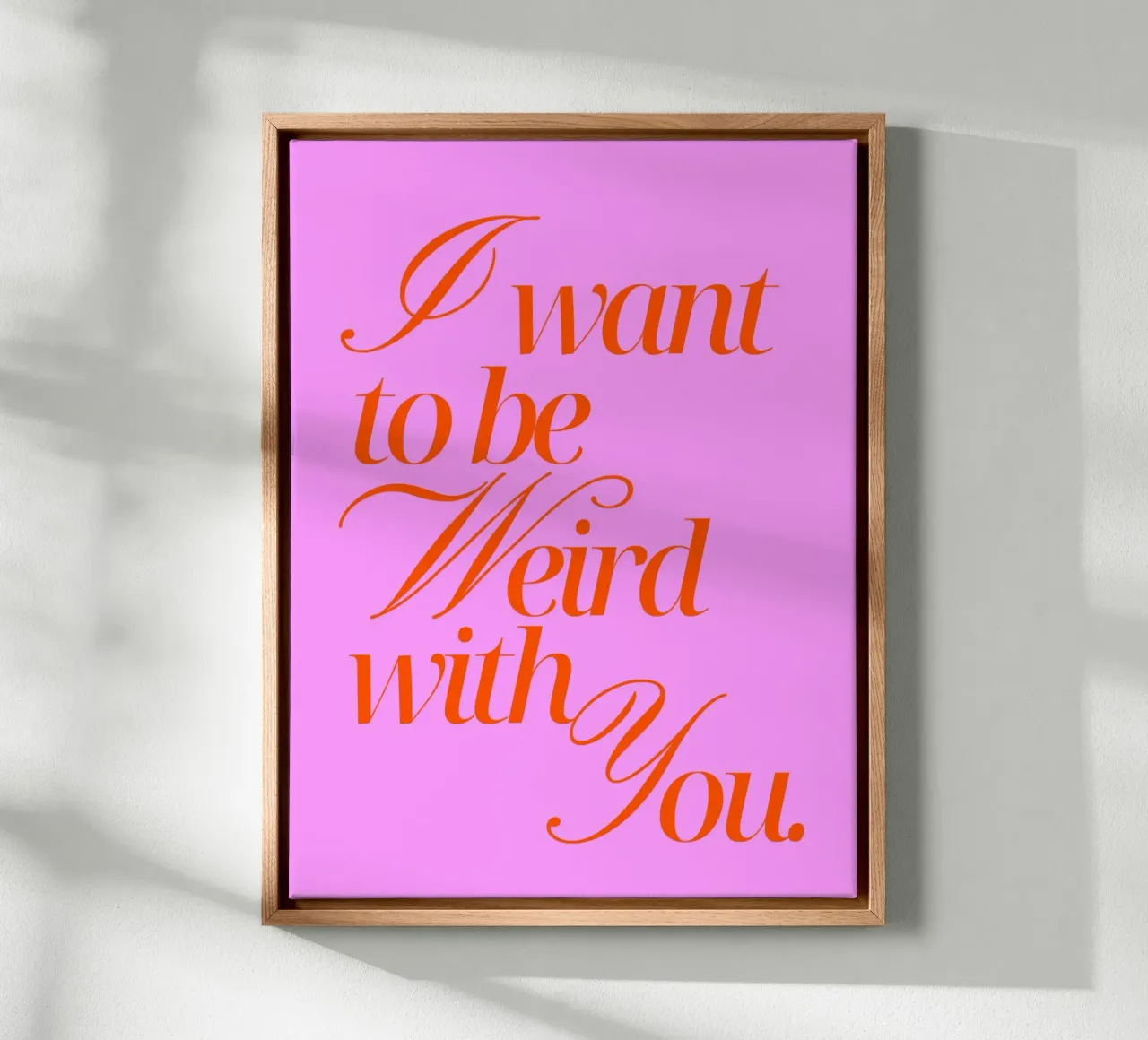 I want to be weird with you tela da Ohkimiko