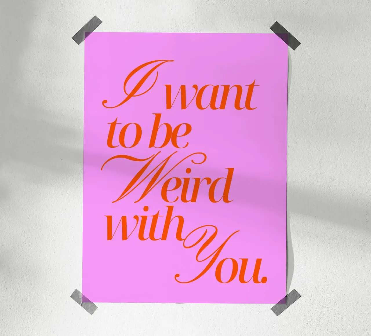 I want to be weird with you carta hahnemühle da Ohkimiko