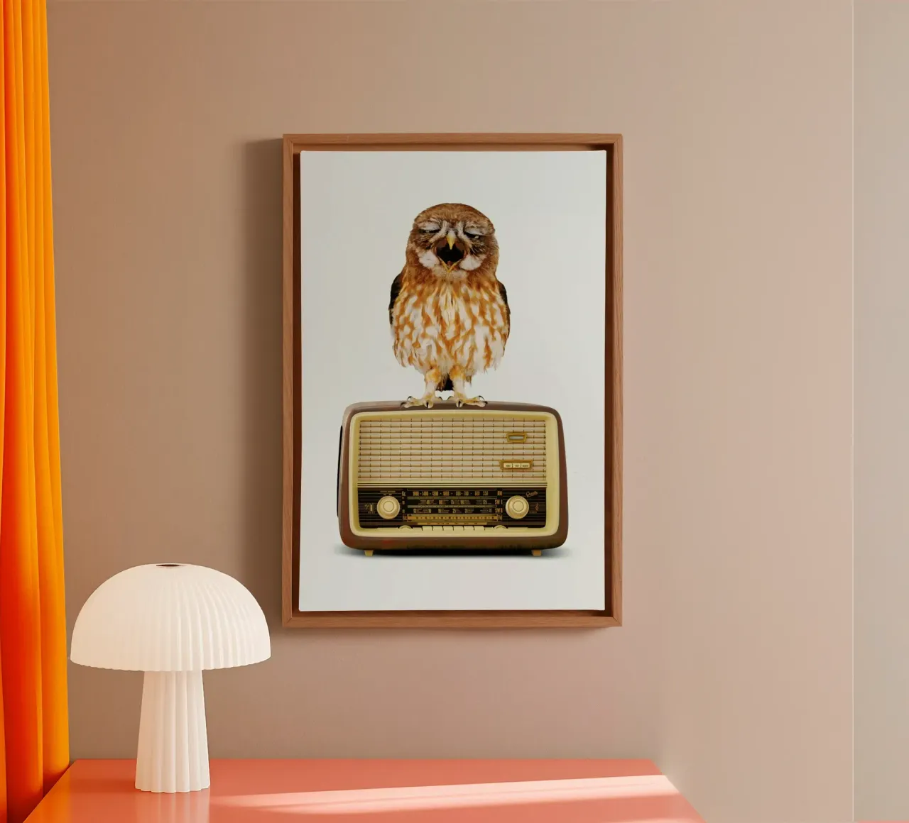 Singing Owl 2 0 canvas met Baklijst van Jonas Loose