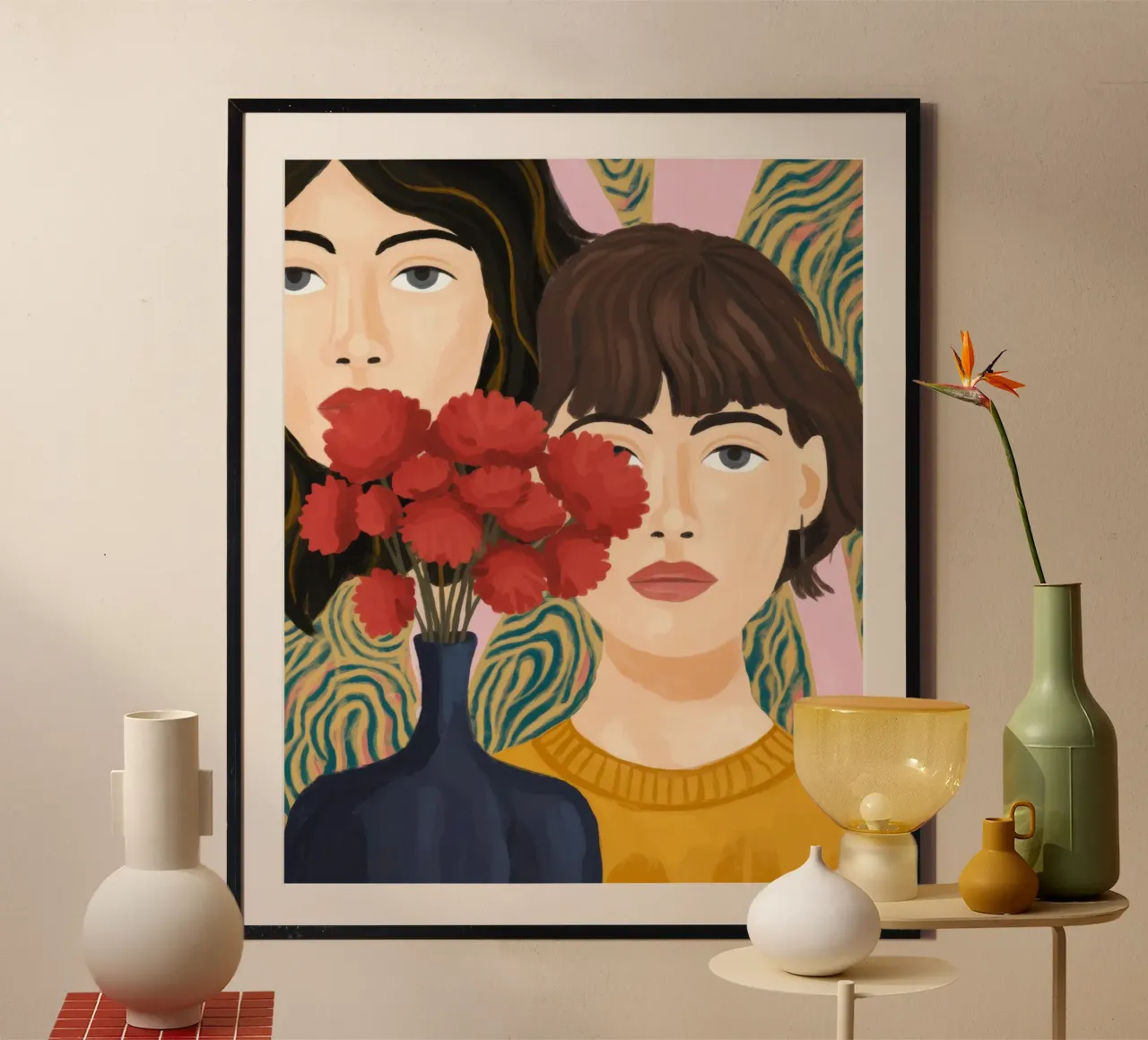 Duo di vasi floreali poster da Color Oblivion