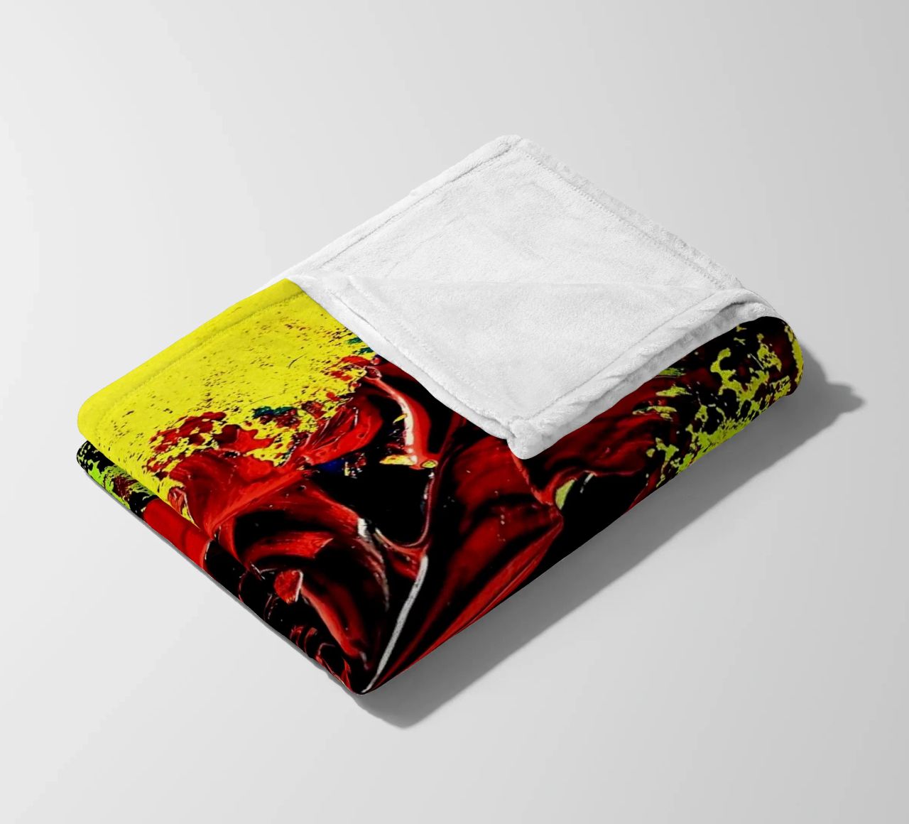 MESSAGE FROM THE HEART 4. coperta in pile da Thierry Vobmann Abstract painting