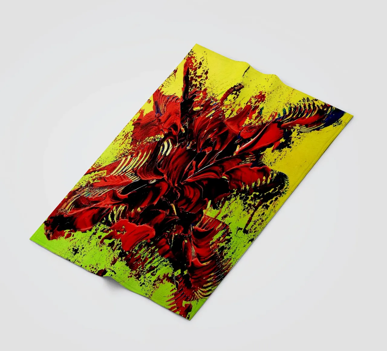 MESSAGE FROM THE HEART 4. Fleecedecke von Thierry Vobmann Abstract painting