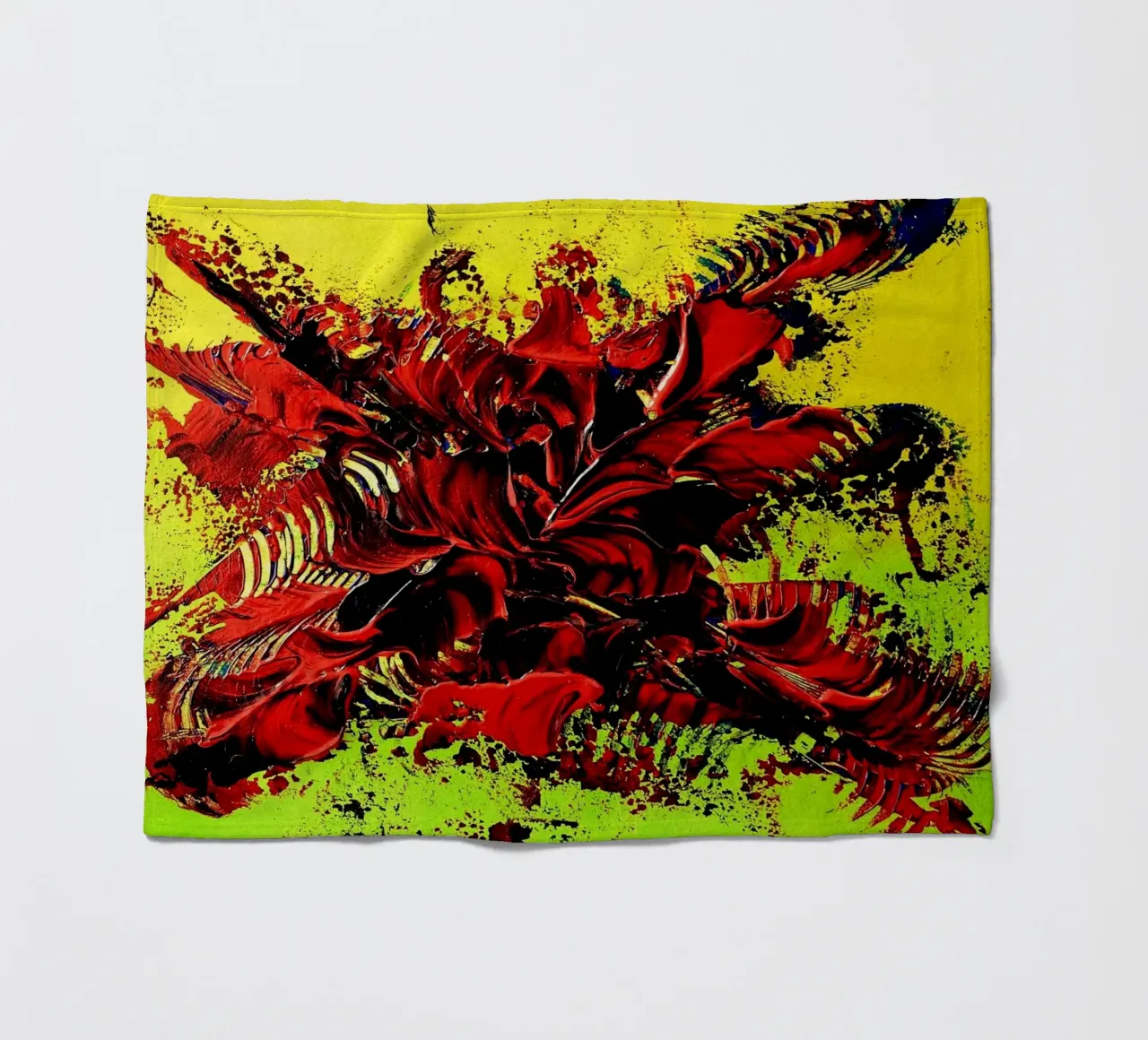 MESSAGE FROM THE HEART 4. coperta in pile da Thierry Vobmann Abstract painting