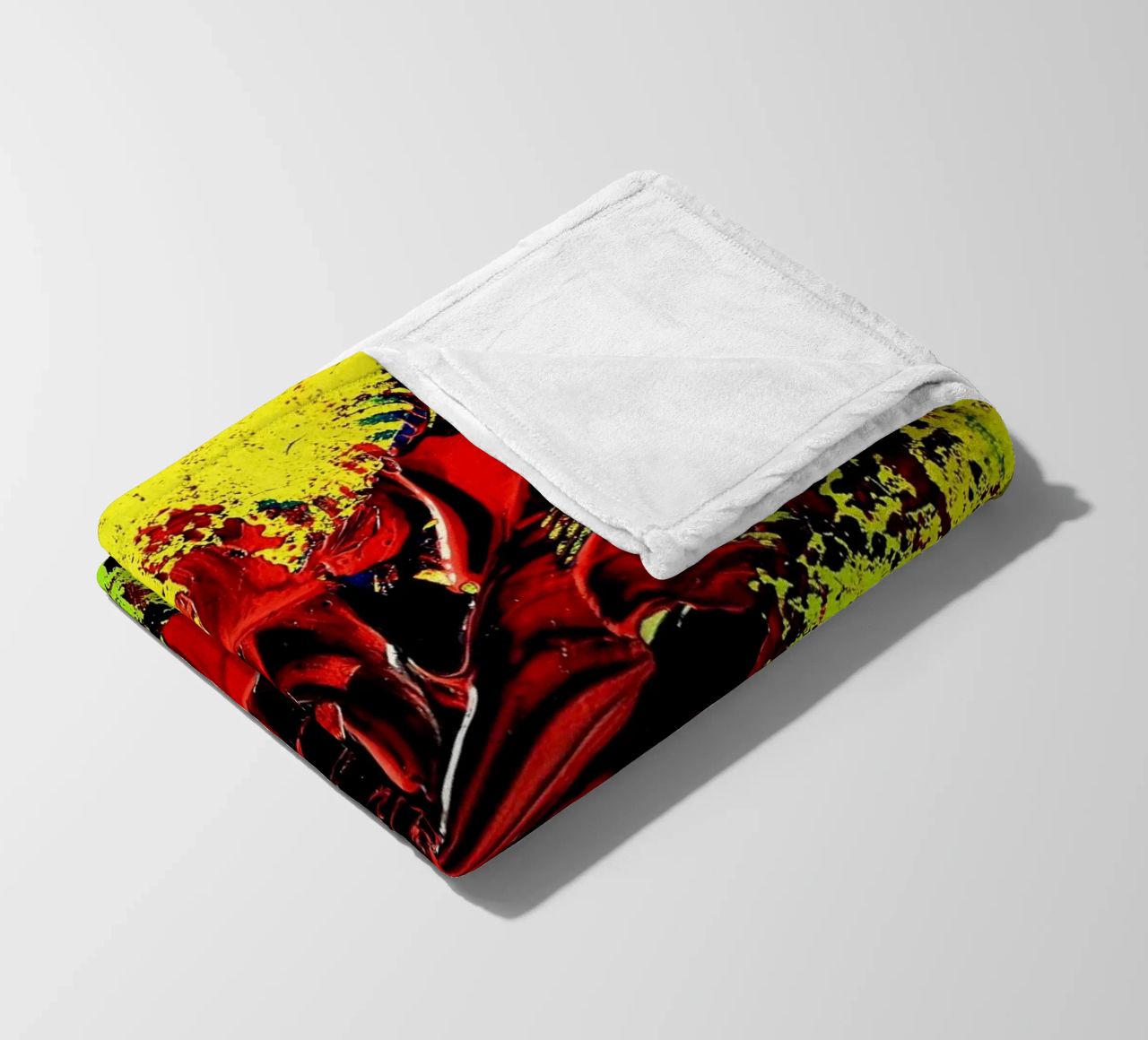 MESSAGE FROM THE HEART 4. coperta in pile da Thierry Vobmann Abstract painting