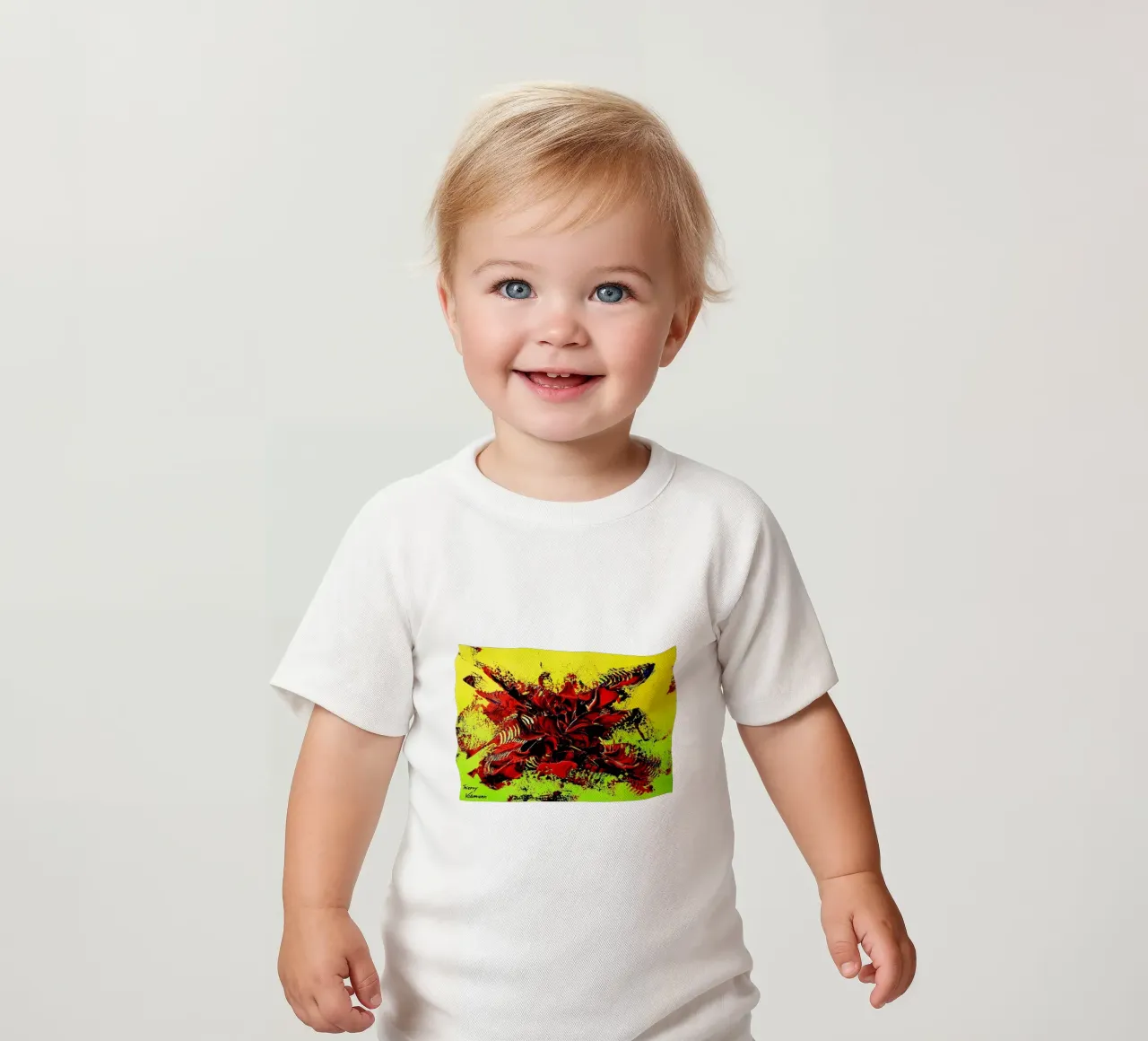 MESSAGE FROM THE HEART 4. Baby T-Shirt von Thierry Vobmann Abstract painting