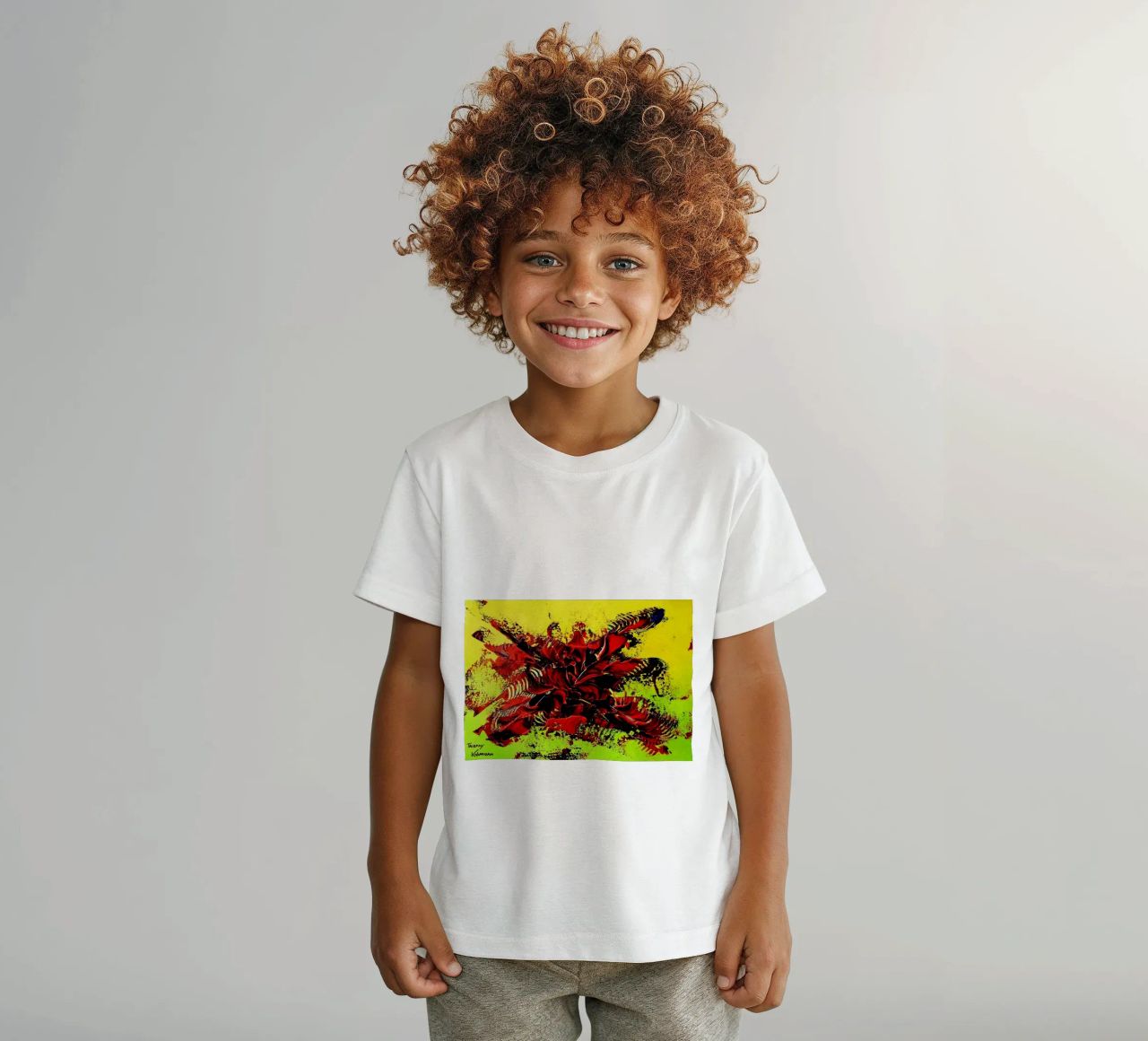 MESSAGE FROM THE HEART 4. t-shirt bambini da Thierry Vobmann Abstract painting