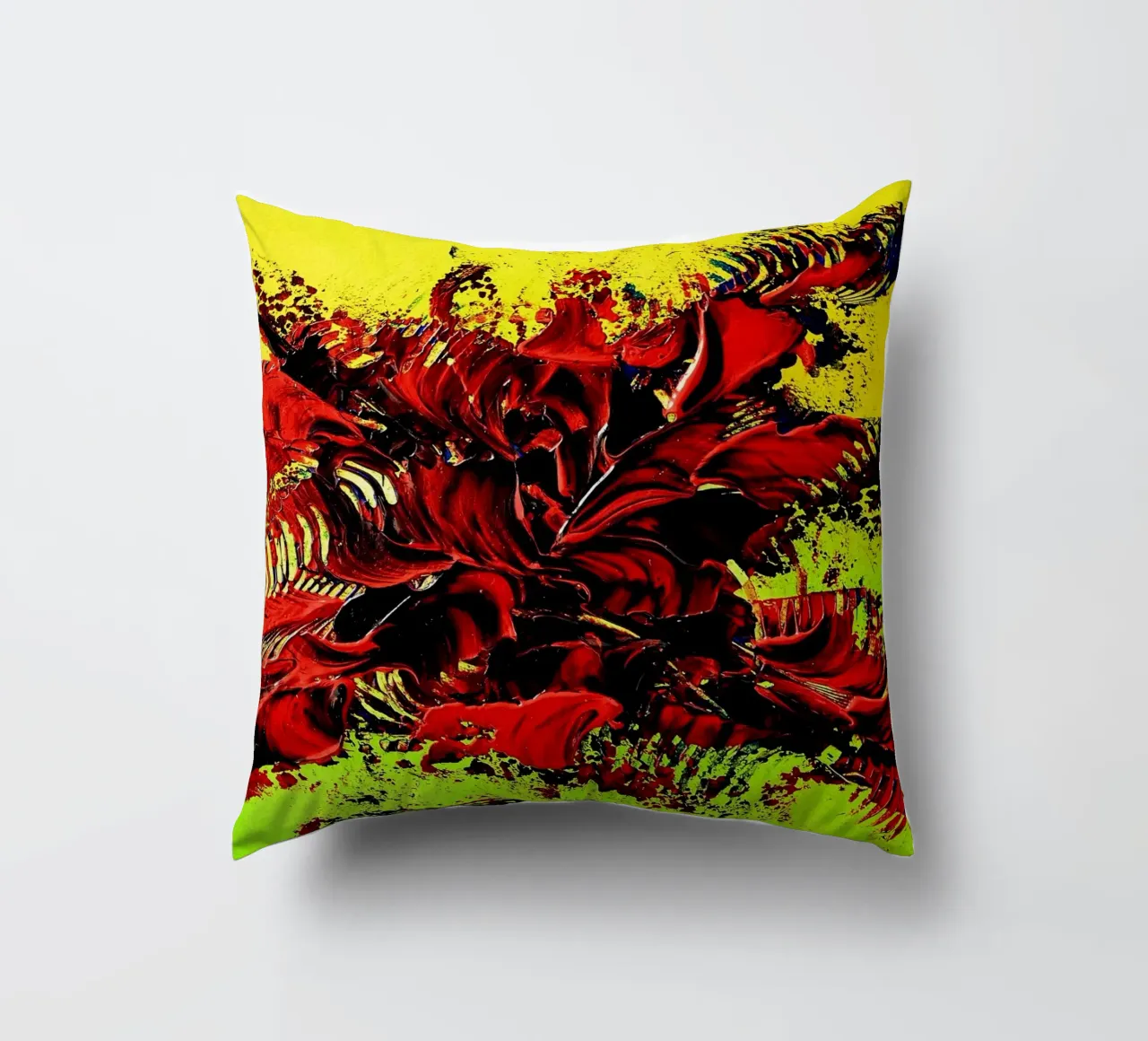 MESSAGE FROM THE HEART 4. cuscino da Thierry Vobmann Abstract painting