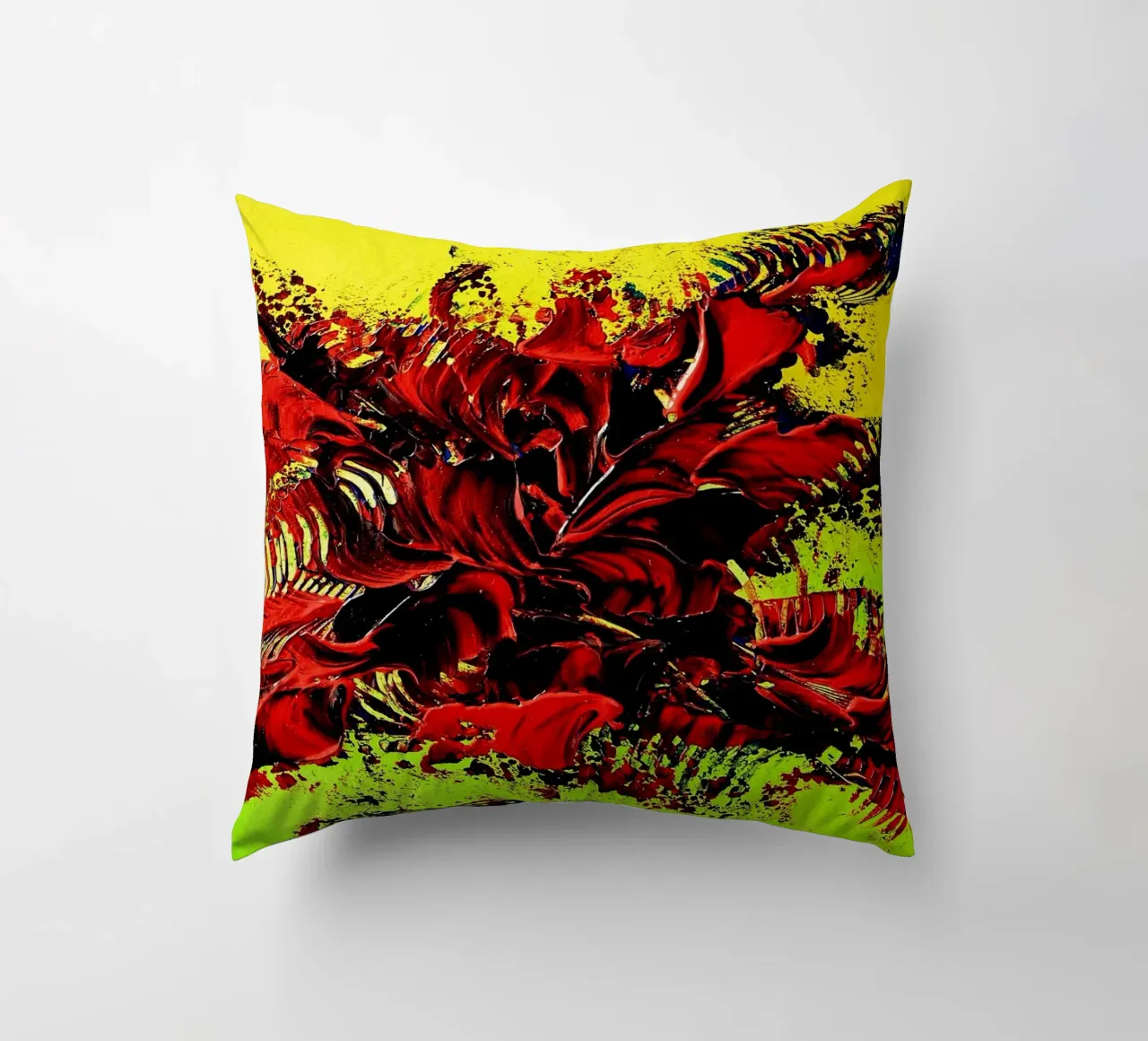 MESSAGE FROM THE HEART 4. cuscino da Thierry Vobmann Abstract painting