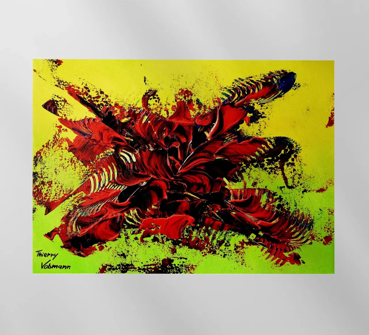 MESSAGE FROM THE HEART 4. pellicola backlit da Thierry Vobmann Abstract painting