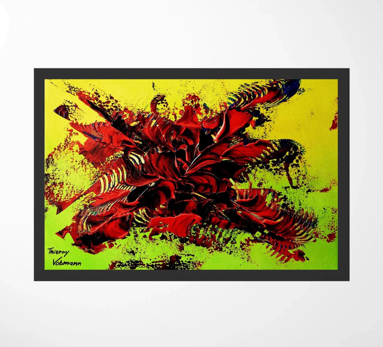 MESSAGE FROM THE HEART 4. zerbino da Thierry Vobmann Abstract painting