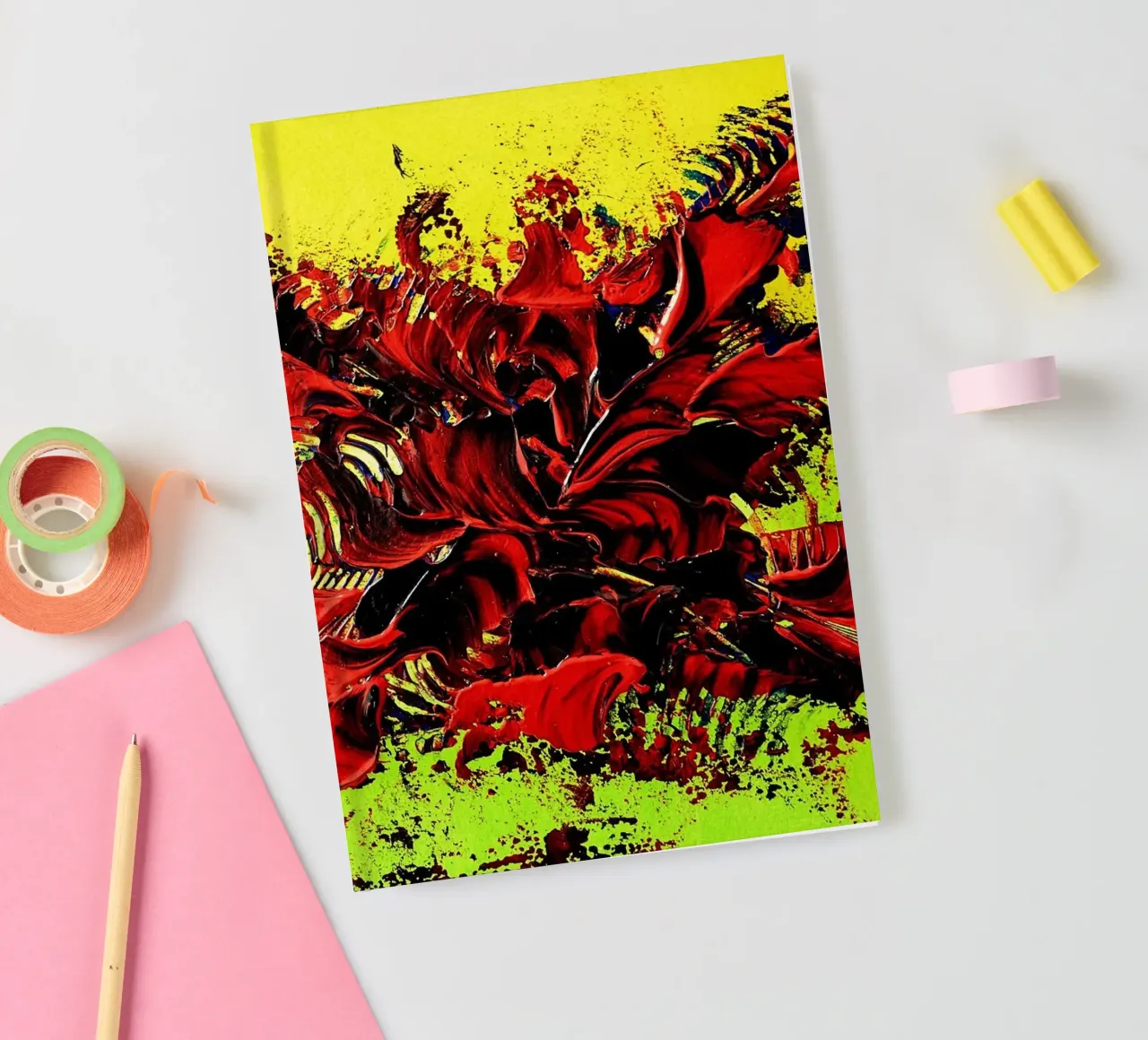 MESSAGE FROM THE HEART 4. Notizbuch von Thierry Vobmann Abstract painting