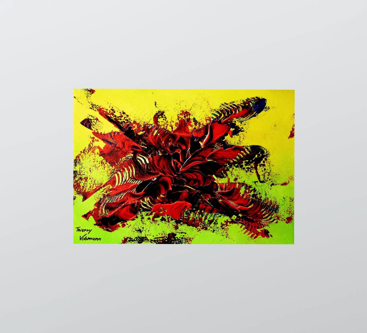 MESSAGE FROM THE HEART 4. adesivo da Thierry Vobmann Abstract painting