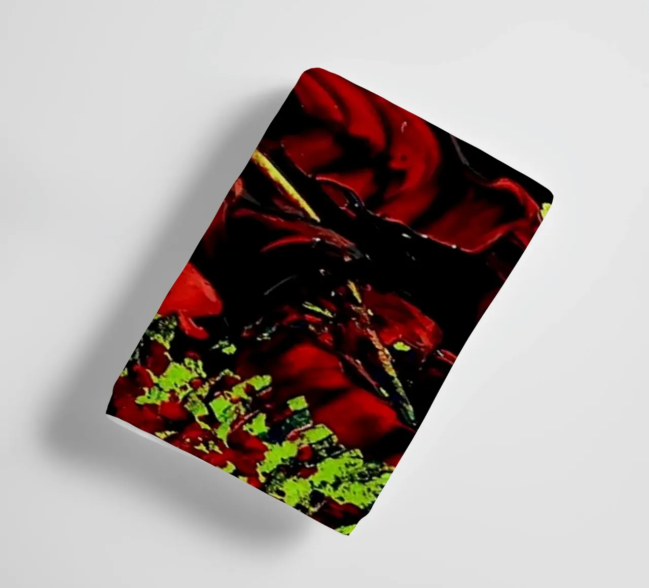 MESSAGE FROM THE HEART 4. towel by Thierry Vobmann Abstract painting