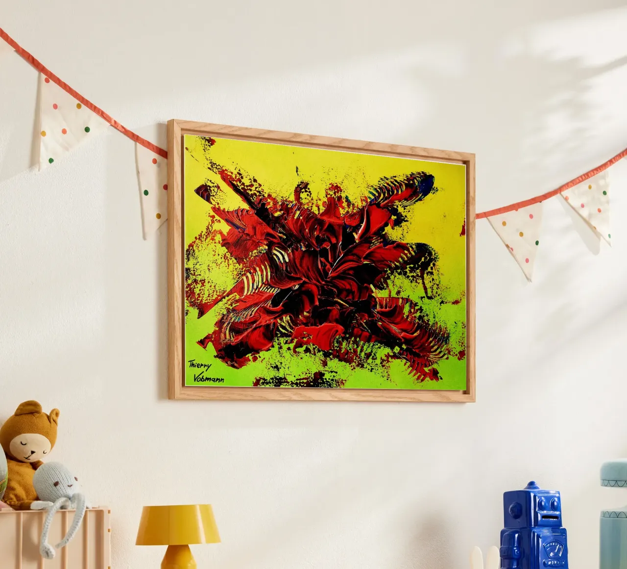 MESSAGE FROM THE HEART 4. plexiglas de Thierry Vobmann Abstract painting