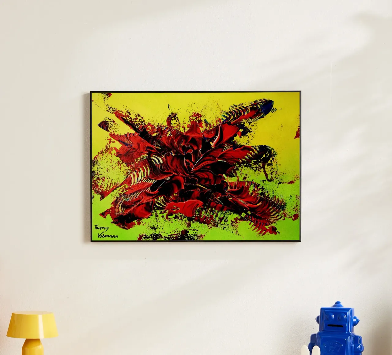 MESSAGE FROM THE HEART 4. alluminio dibond da Thierry Vobmann Abstract painting