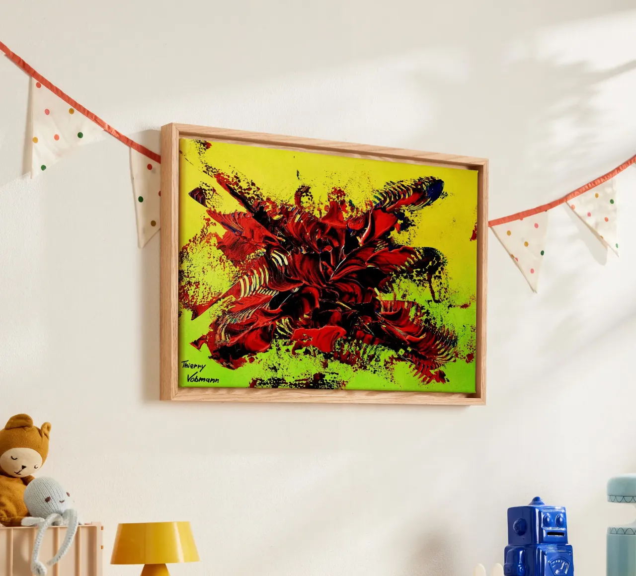 MESSAGE FROM THE HEART 4. Leinwand von Thierry Vobmann Abstract painting