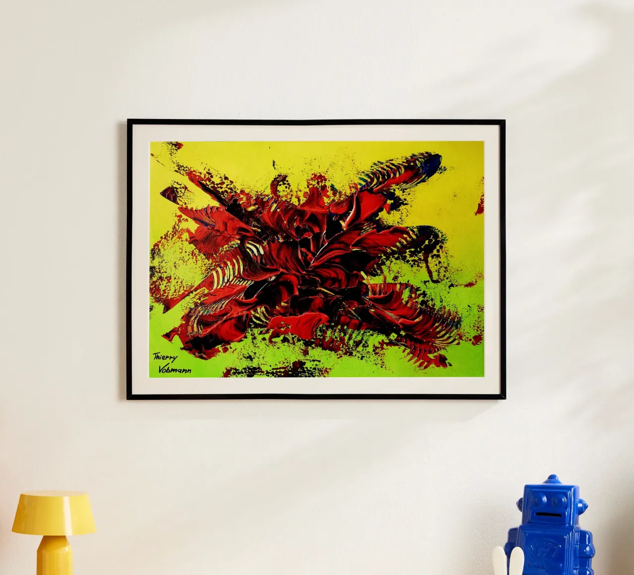 MESSAGE FROM THE HEART 4. Hahnemühle von Thierry Vobmann Abstract painting