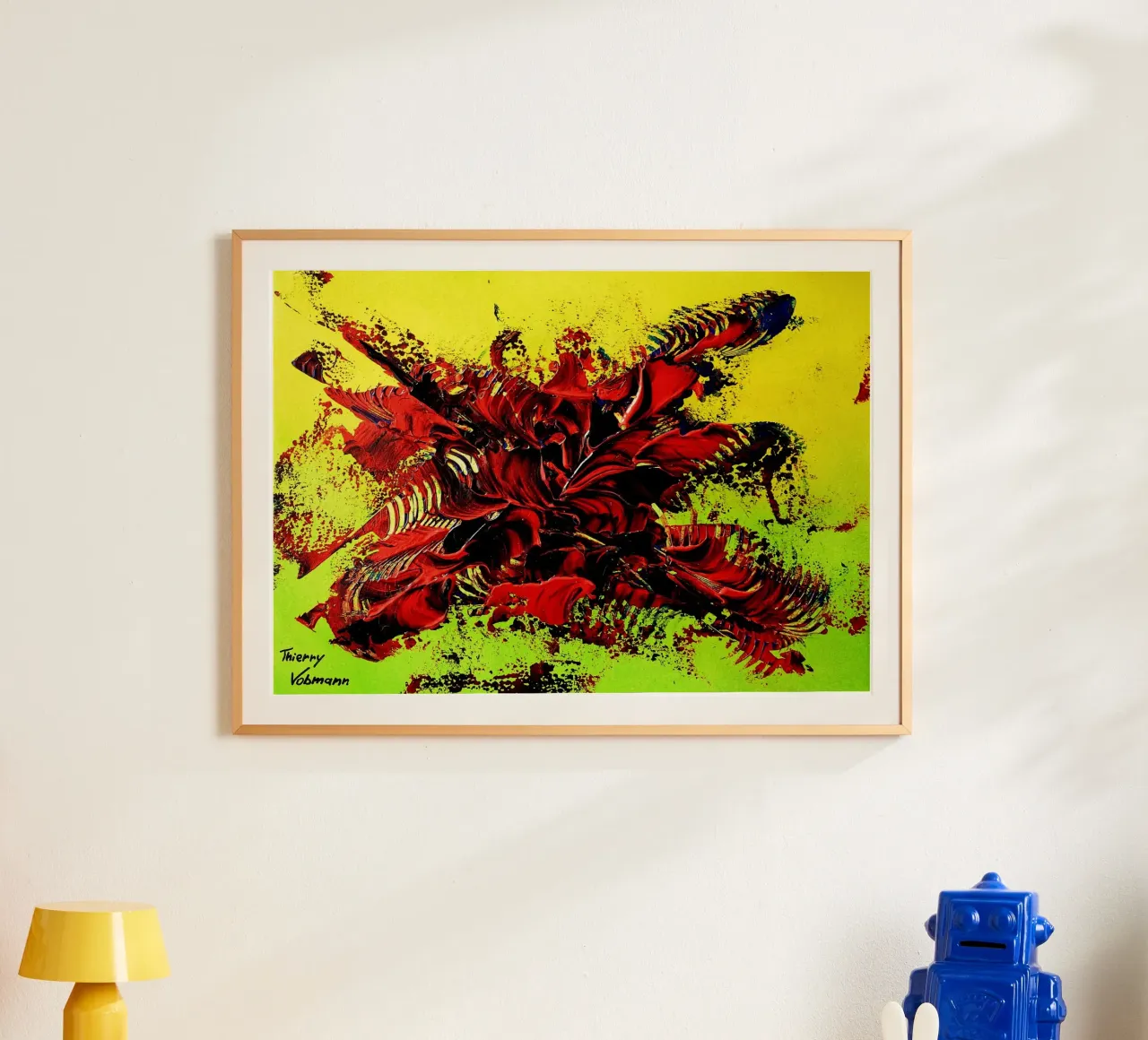 MESSAGE FROM THE HEART 4. Hahnemühle von Thierry Vobmann Abstract painting