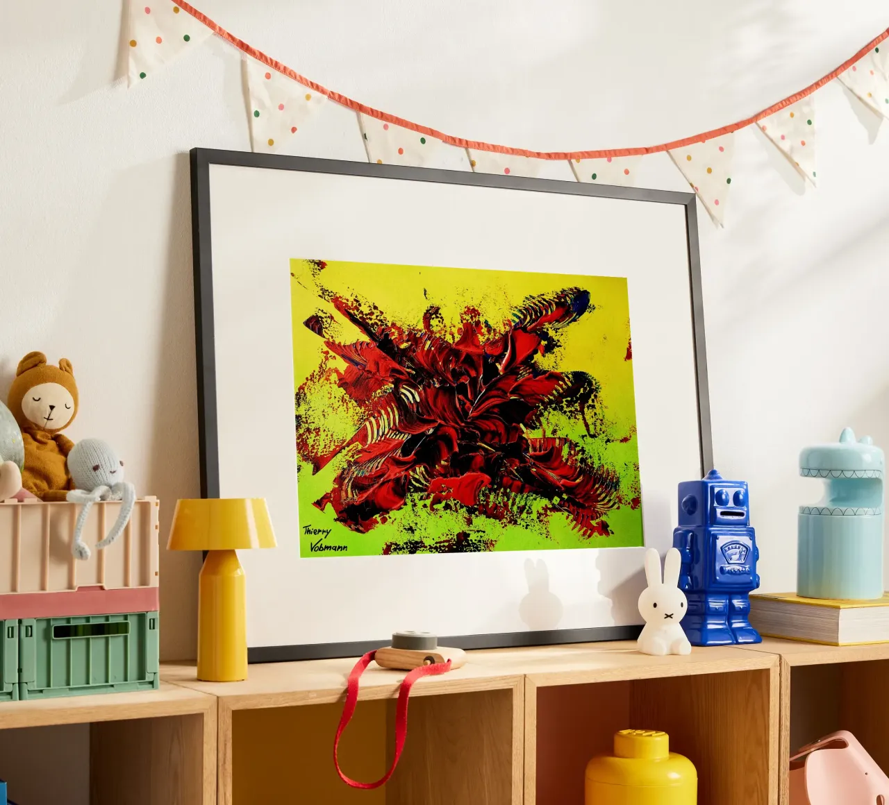 MESSAGE FROM THE HEART 4. Hahnemühle von Thierry Vobmann Abstract painting