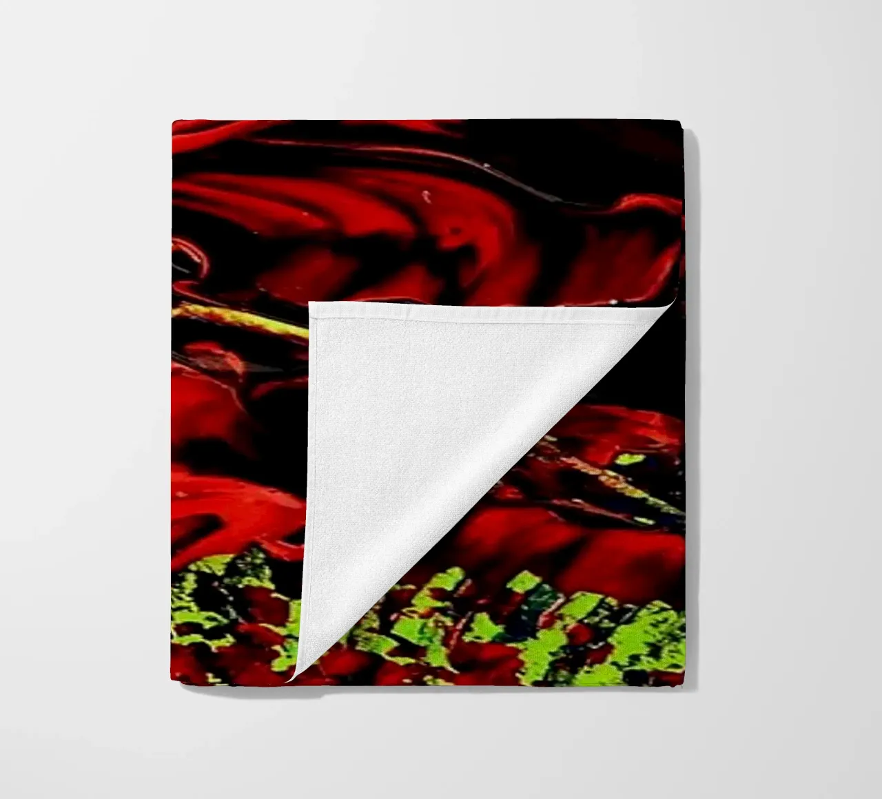 MESSAGE FROM THE HEART 4. Strandtuch von Thierry Vobmann Abstract painting