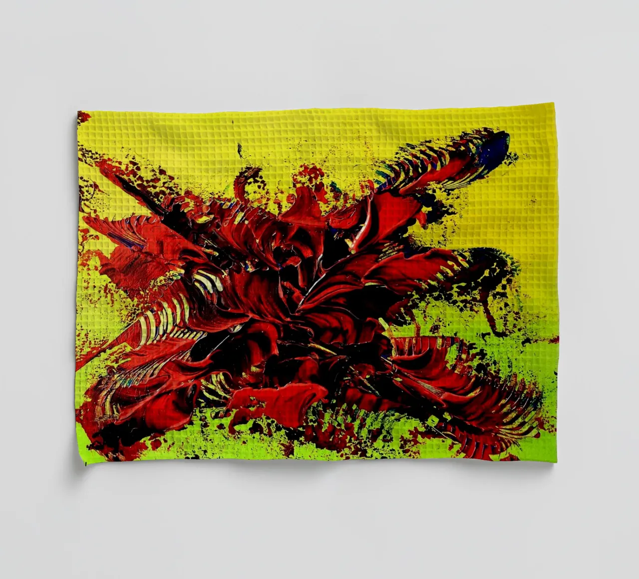 MESSAGE FROM THE HEART 4. paño de cocina de Thierry Vobmann Abstract painting