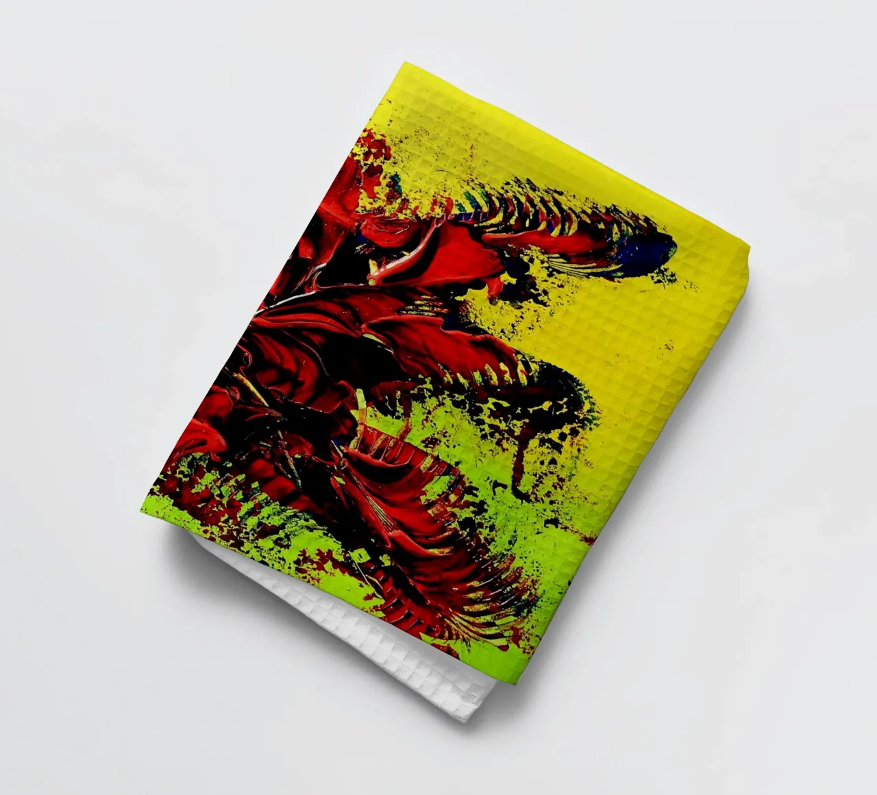 MESSAGE FROM THE HEART 4. torchon de Thierry Vobmann Abstract painting