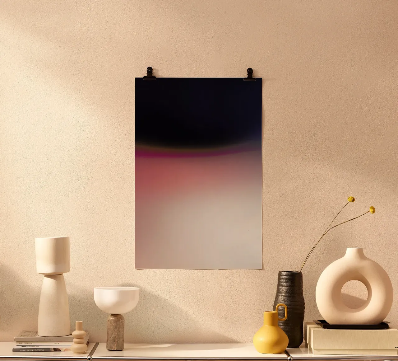 Sunrise 7 poster con telaio in plastica da Sarah Bühler