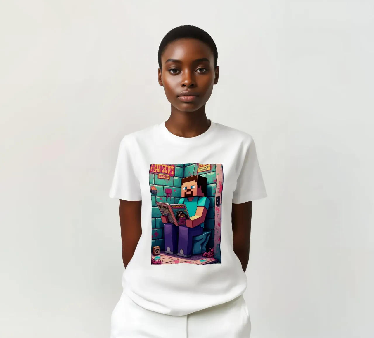 Steve Keep Calm and Craft On t-shirt da FreeArtStudio