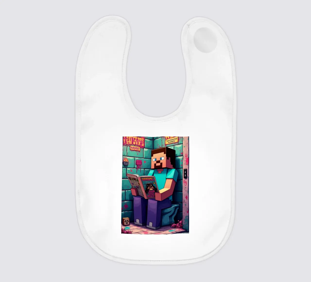 Steve Keep Calm and Craft On bavaglino da FreeArtStudio