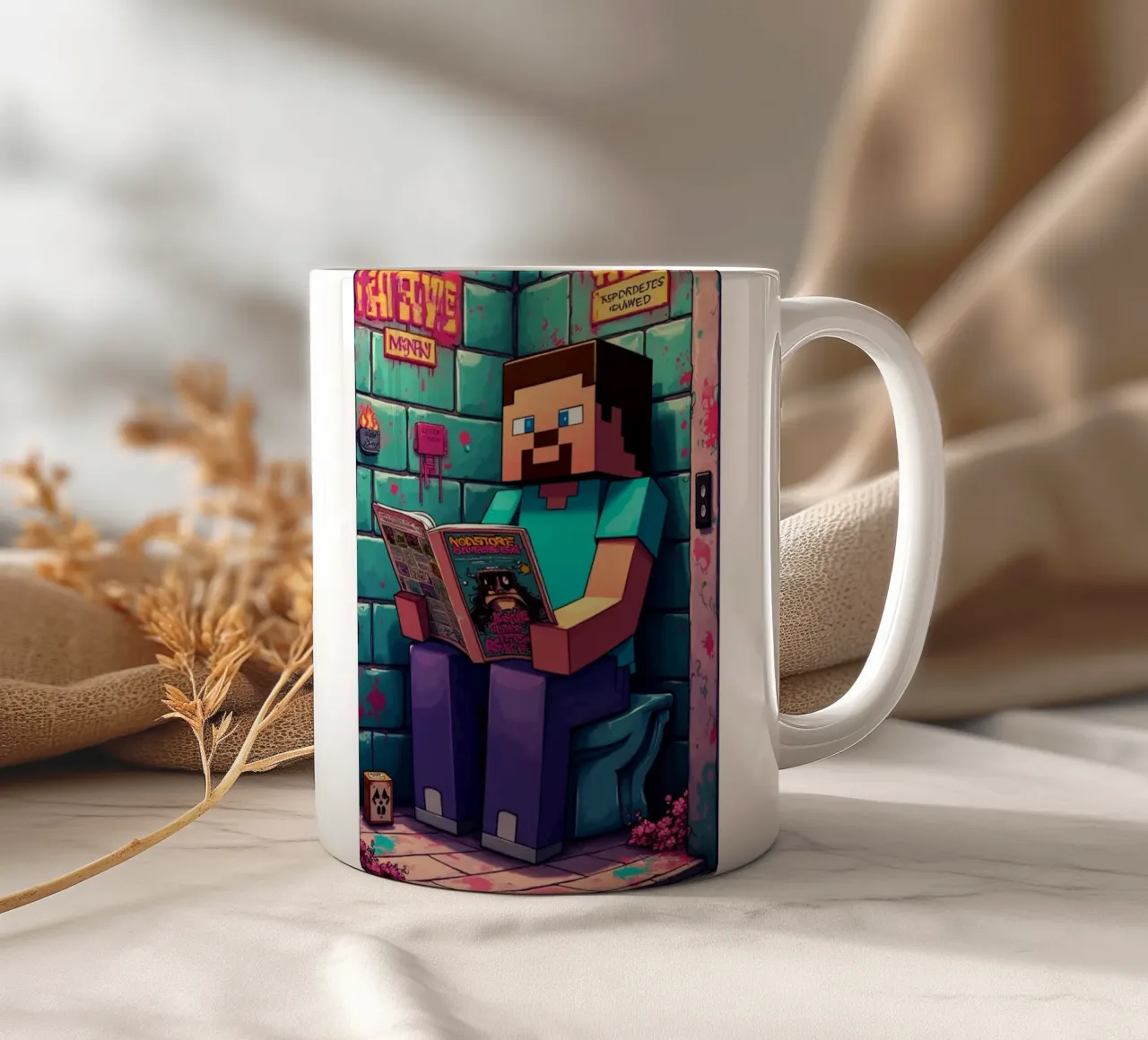 Steve Keep Calm and Craft On tazza in ceramica da FreeArtStudio