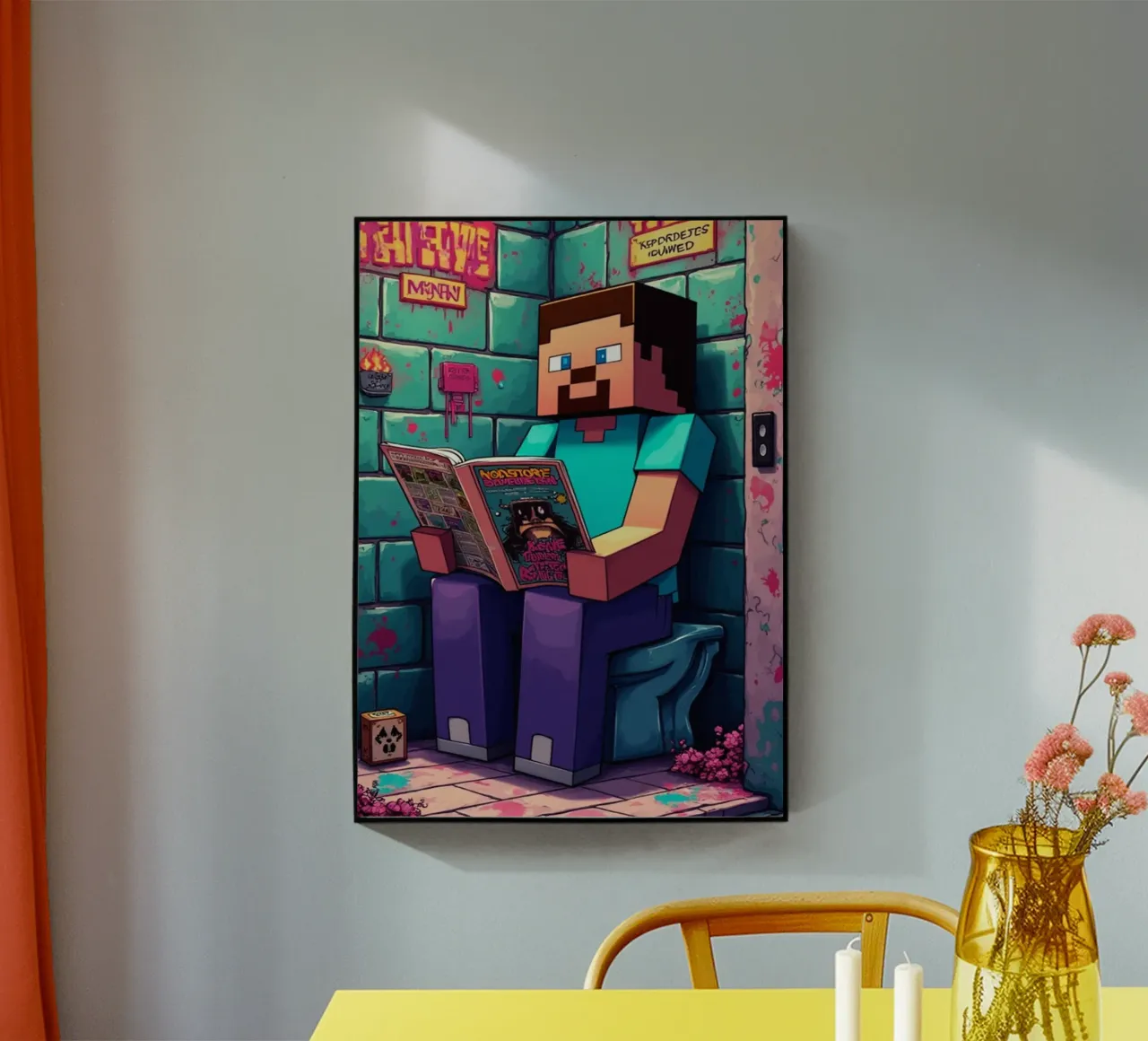 Steve Keep Calm and Craft On plexiglass da FreeArtStudio