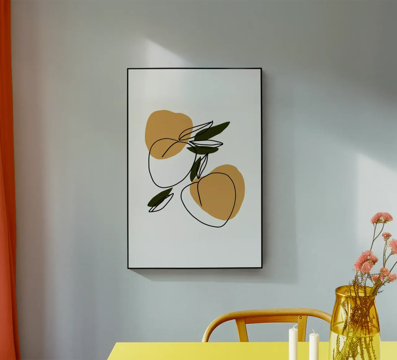 Peaches acrylic glass by Pure