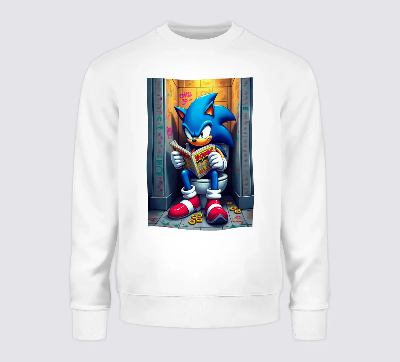 Sonic Toilet Zone Act 1 felpa da FreeArtStudio