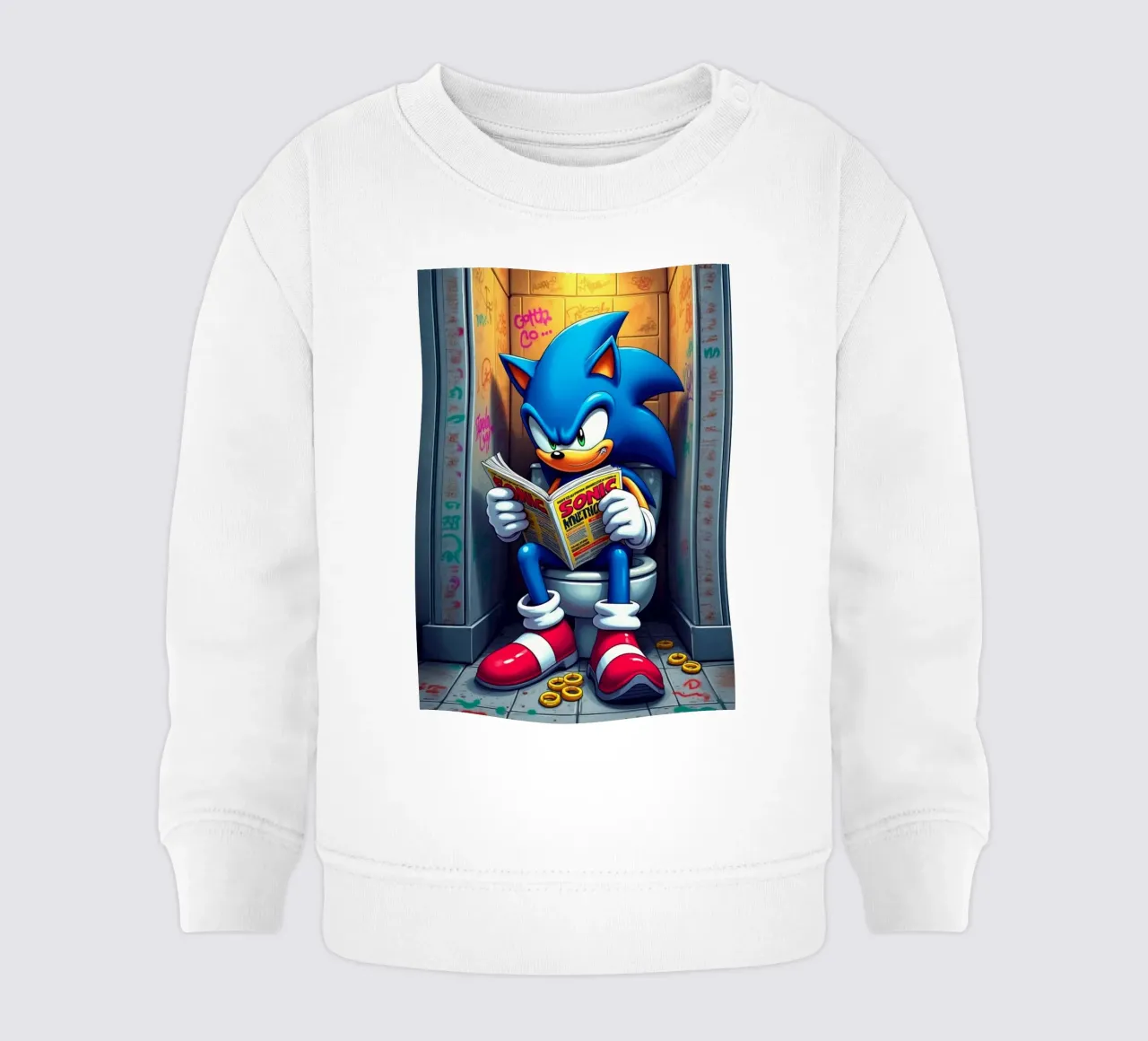 Sonic Toilet Zone Act 1 felpa neonato da FreeArtStudio