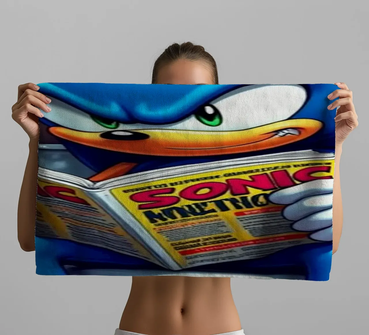 Sonic Toilet Zone Act 1 asciugamano da bagno da FreeArtStudio
