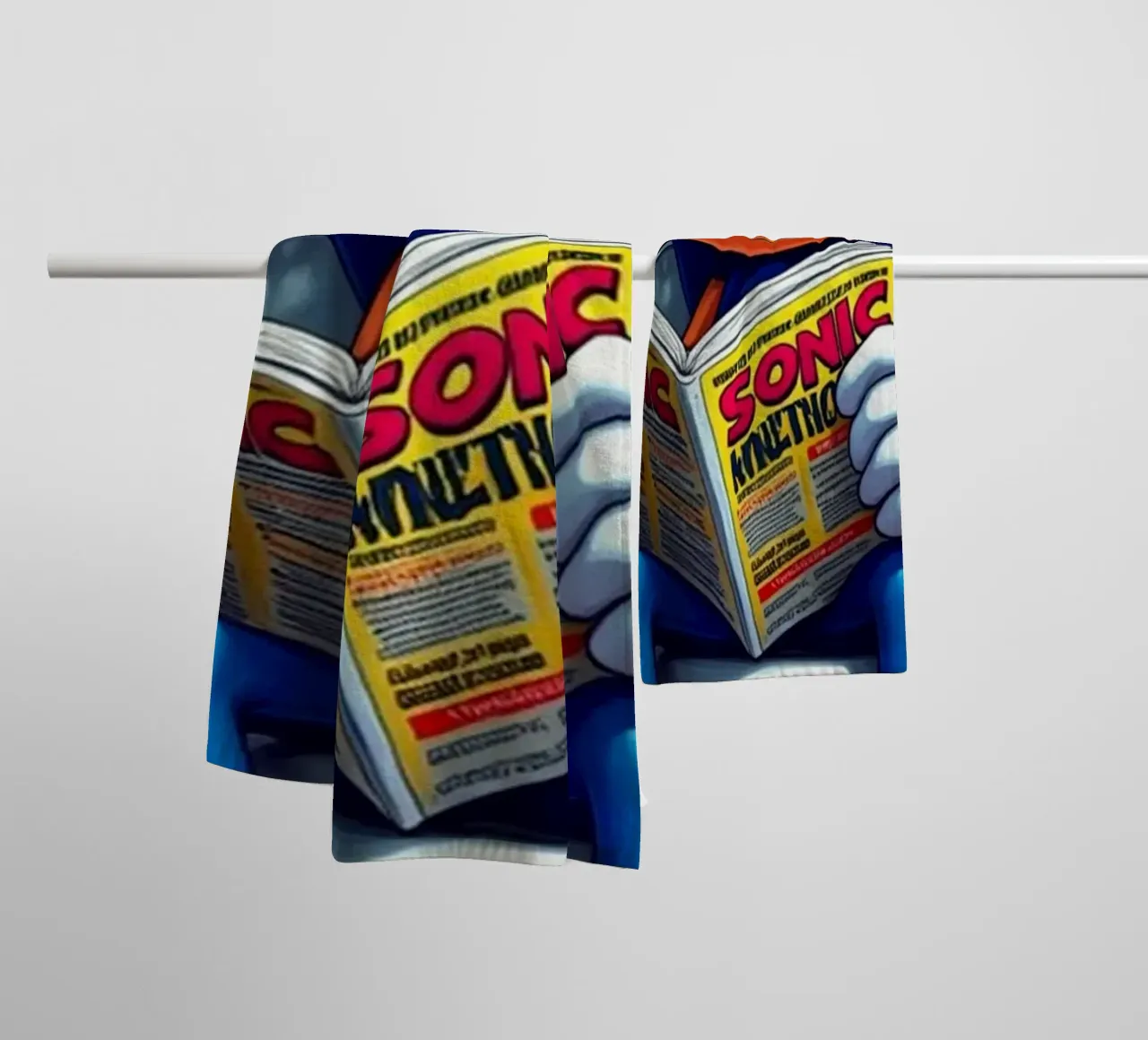 Sonic Toilet Zone Act 1 asciugamano da bagno da FreeArtStudio