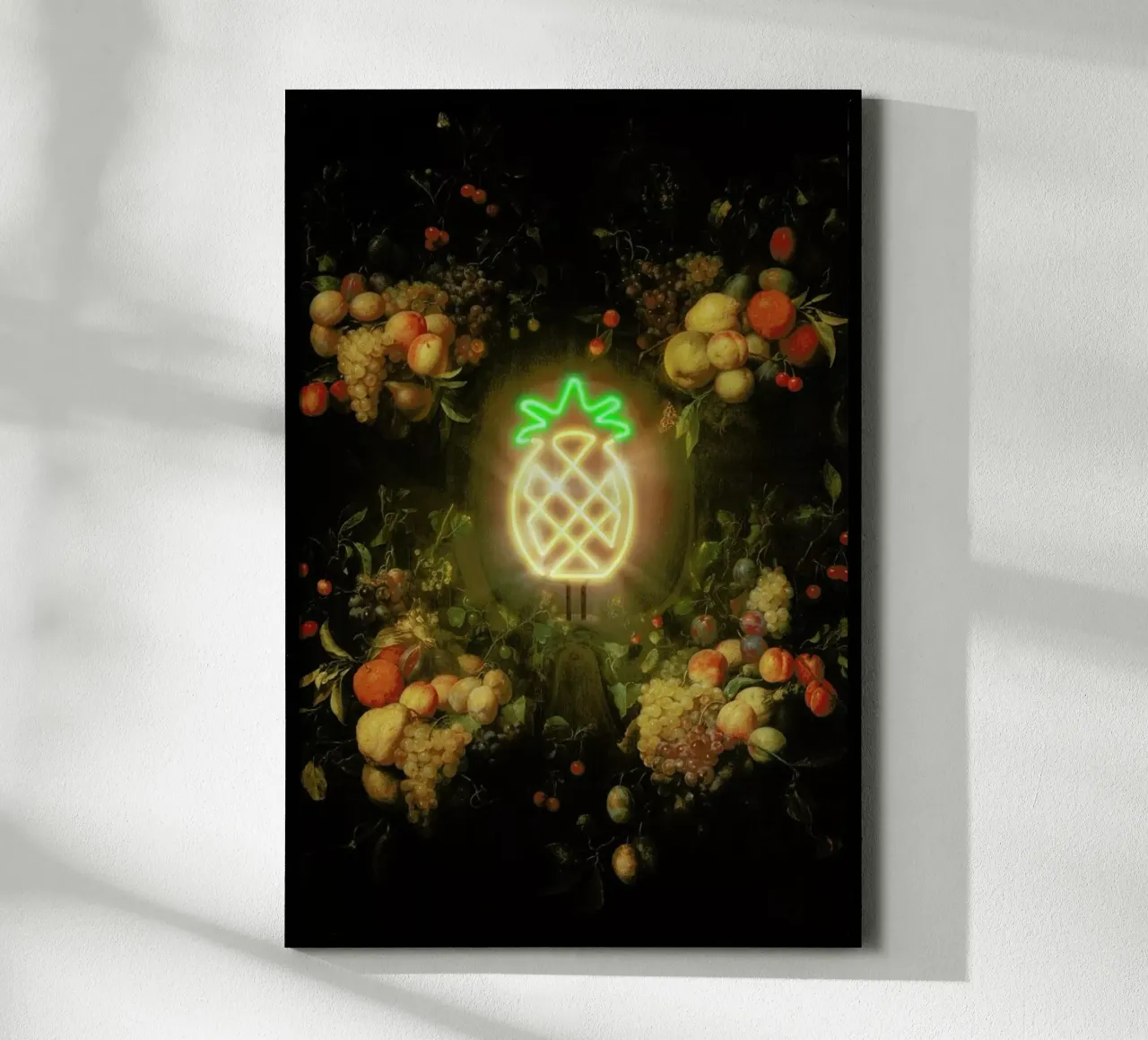 The Holy Pineapple poster con telaio in alluminio da Jonas Loose