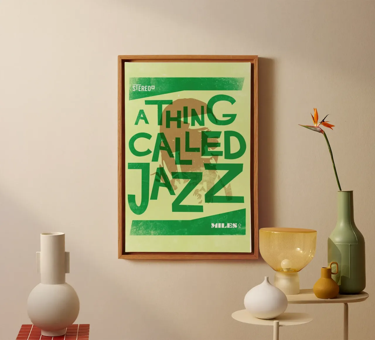 Thing called jazz Miles Davis Leinwand von 121 Creatives