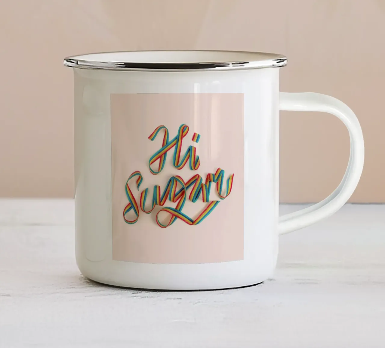 Hi Sugar tazza in smalto da Paul Fuentes Design
