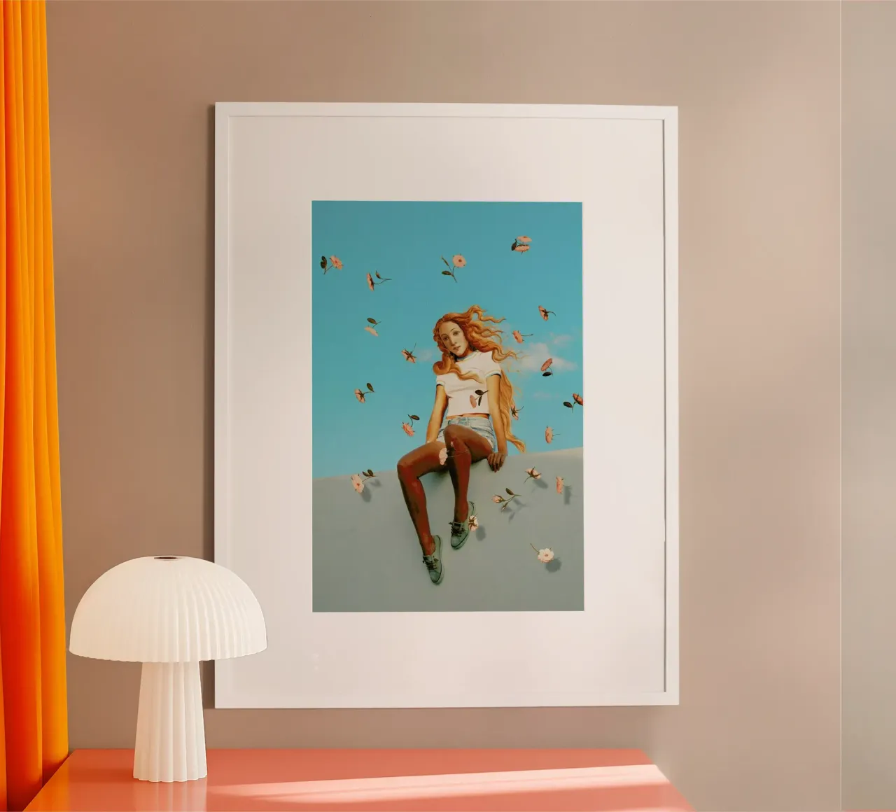 Retro Venus poster con telaio in plastica da Jonas Loose
