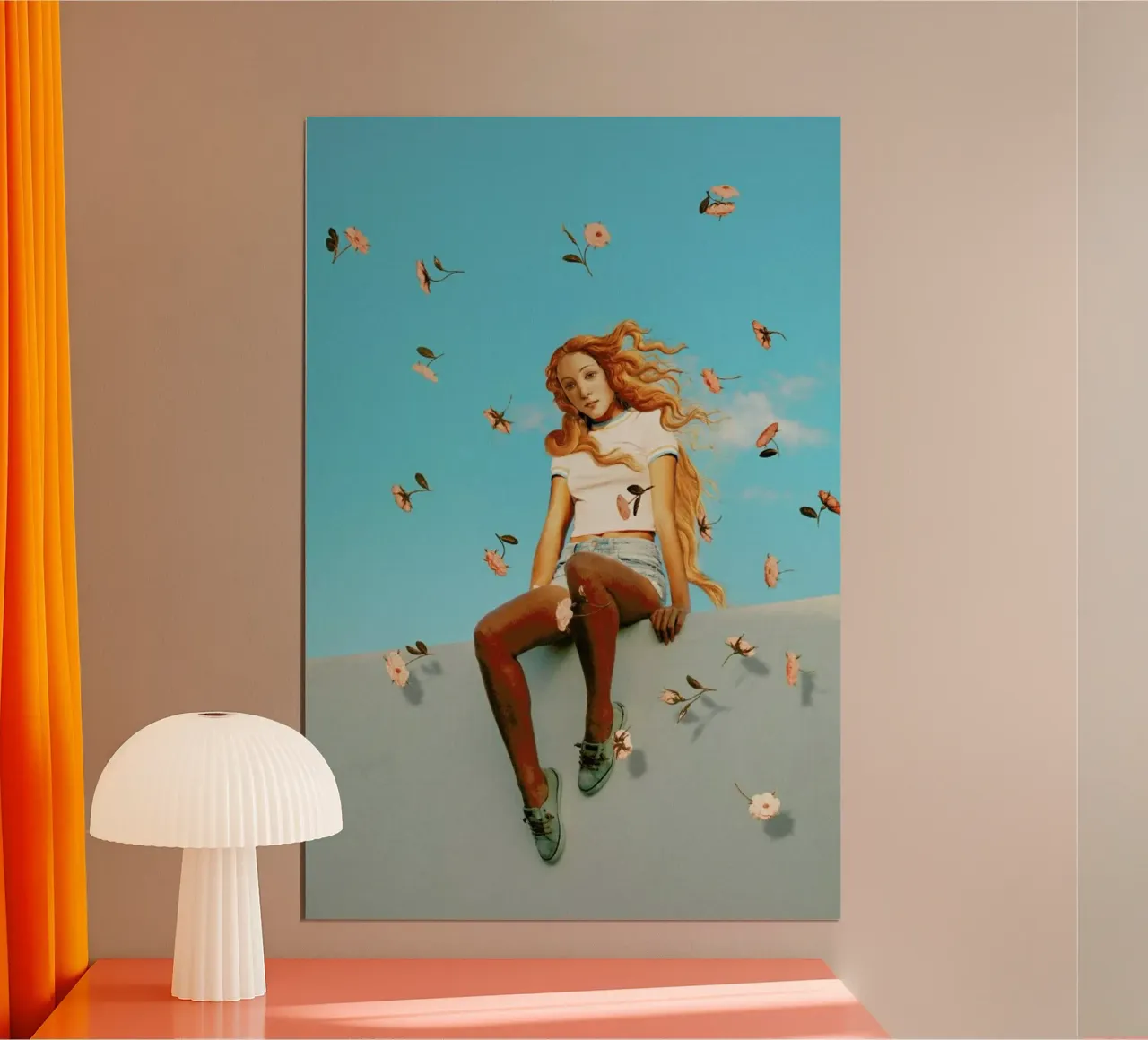 Retro Venus poster con telaio in plastica da Jonas Loose