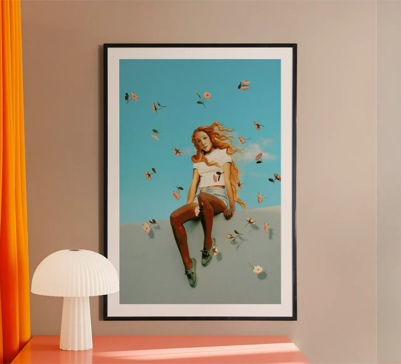 Retro Venus poster con telaio in plastica da Jonas Loose