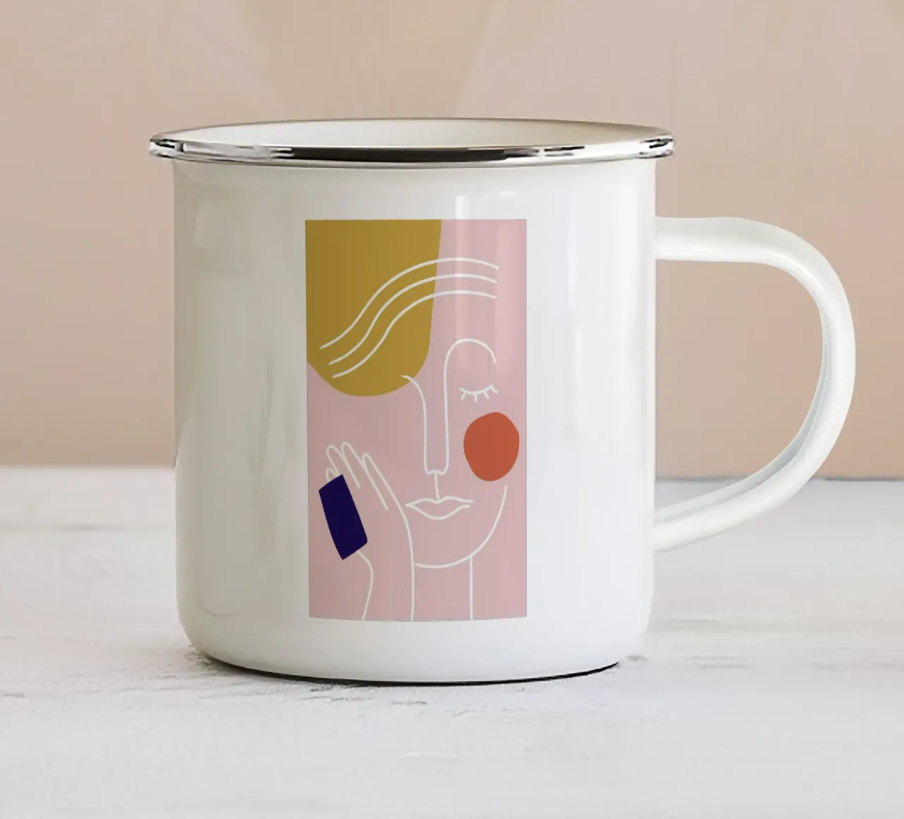 Rest tazza in smalto da Pure