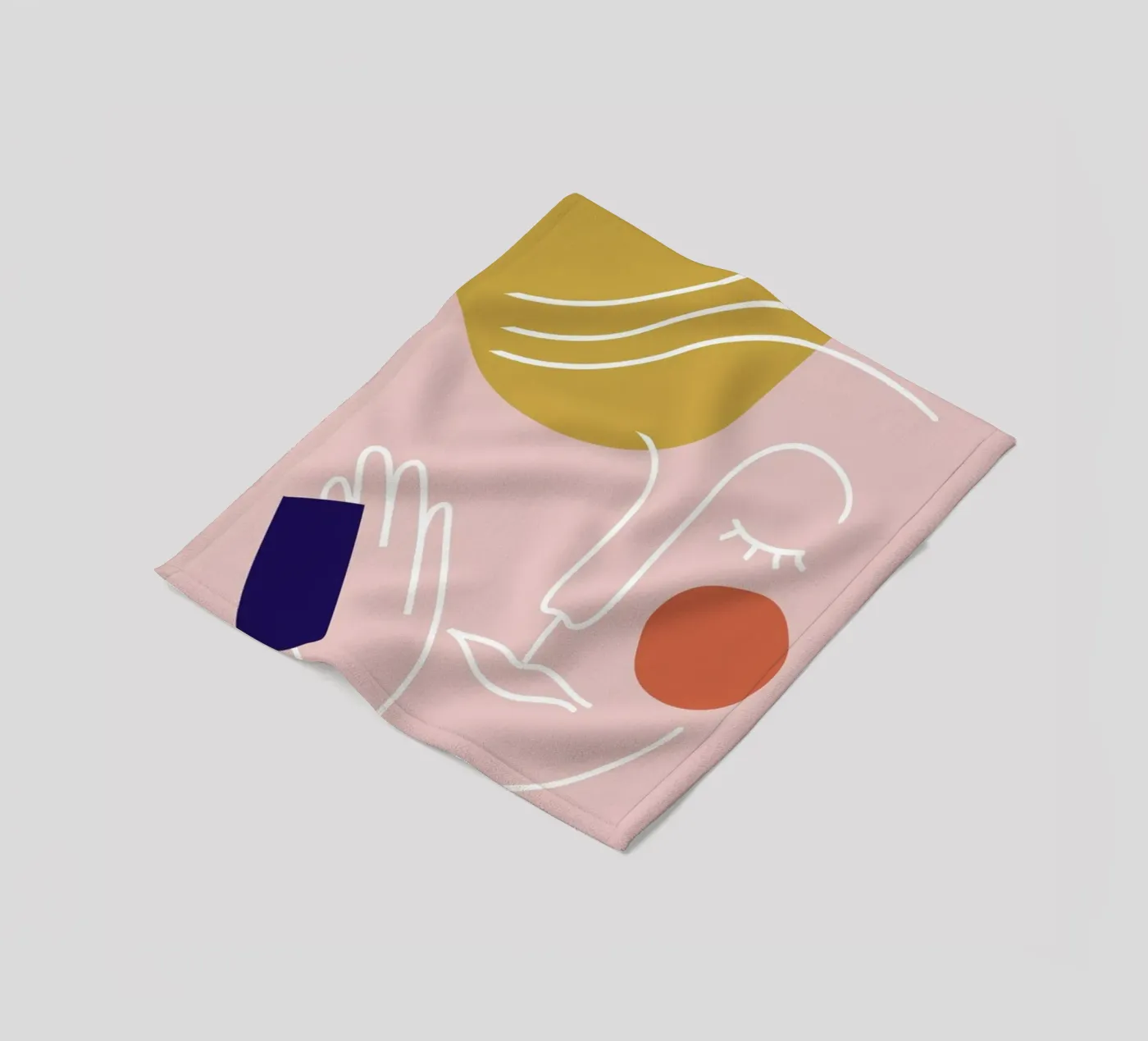 Rest fleece blanket by Pure