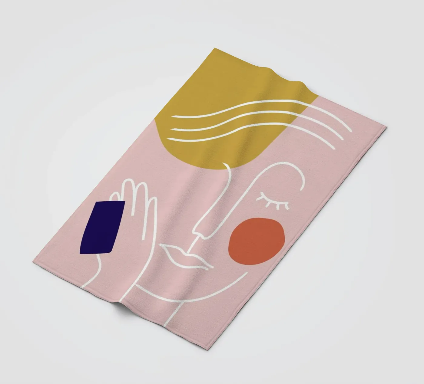 Rest fleece blanket by Pure