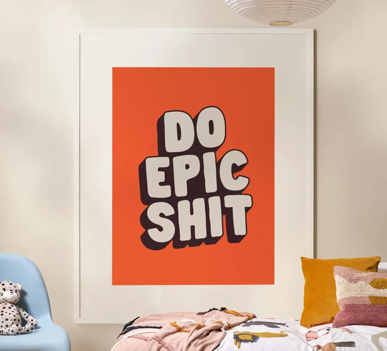 Do Epic Shit Bold Striking Motivational Typography Print poster de THE MOTIVATED TYPE