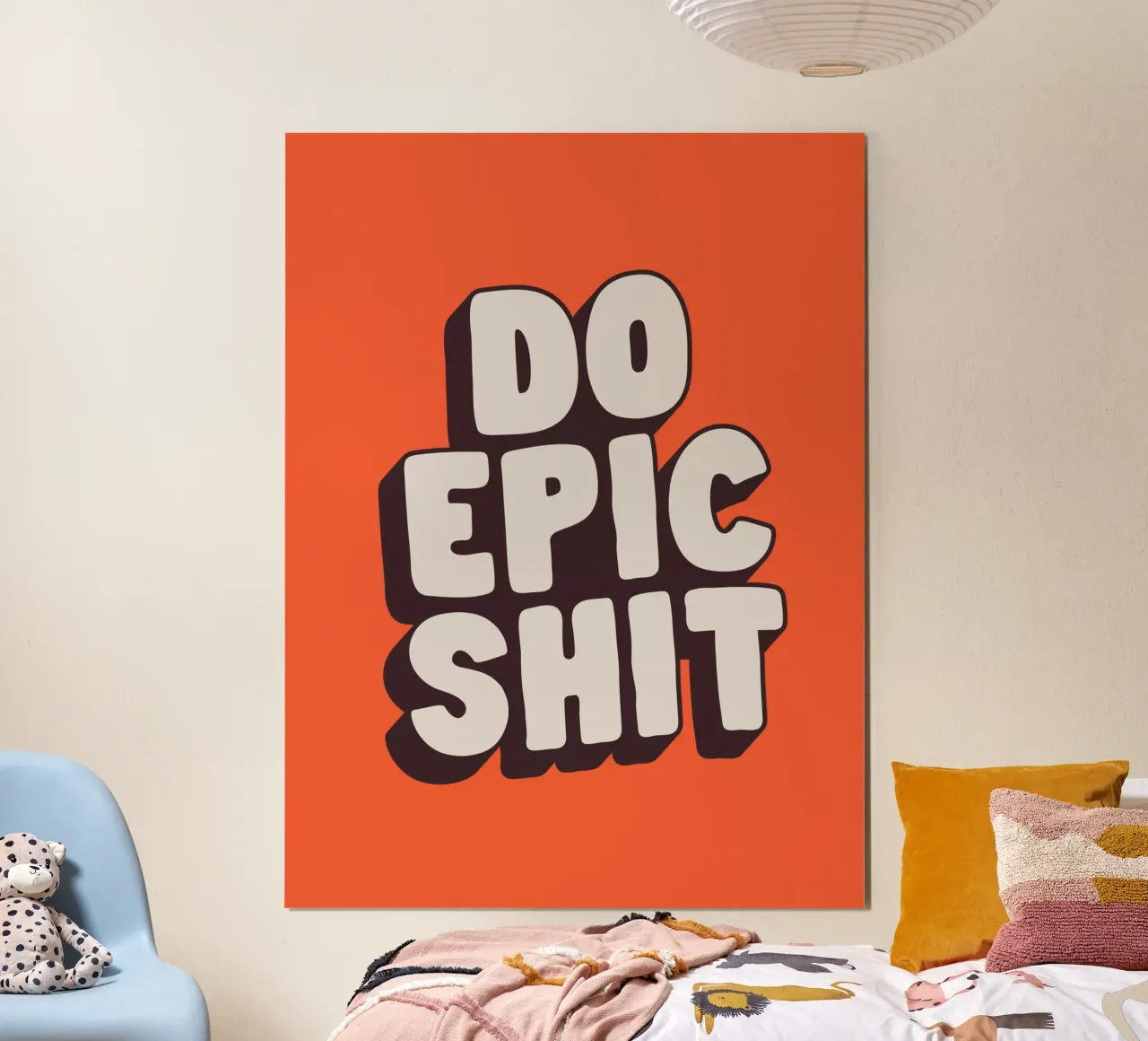 Do Epic Shit Bold Striking Motivational Typography Print poster de THE MOTIVATED TYPE