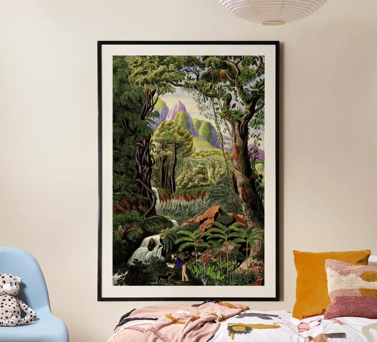 Morenia Poppigiana poster con telaio in plastica da Astër